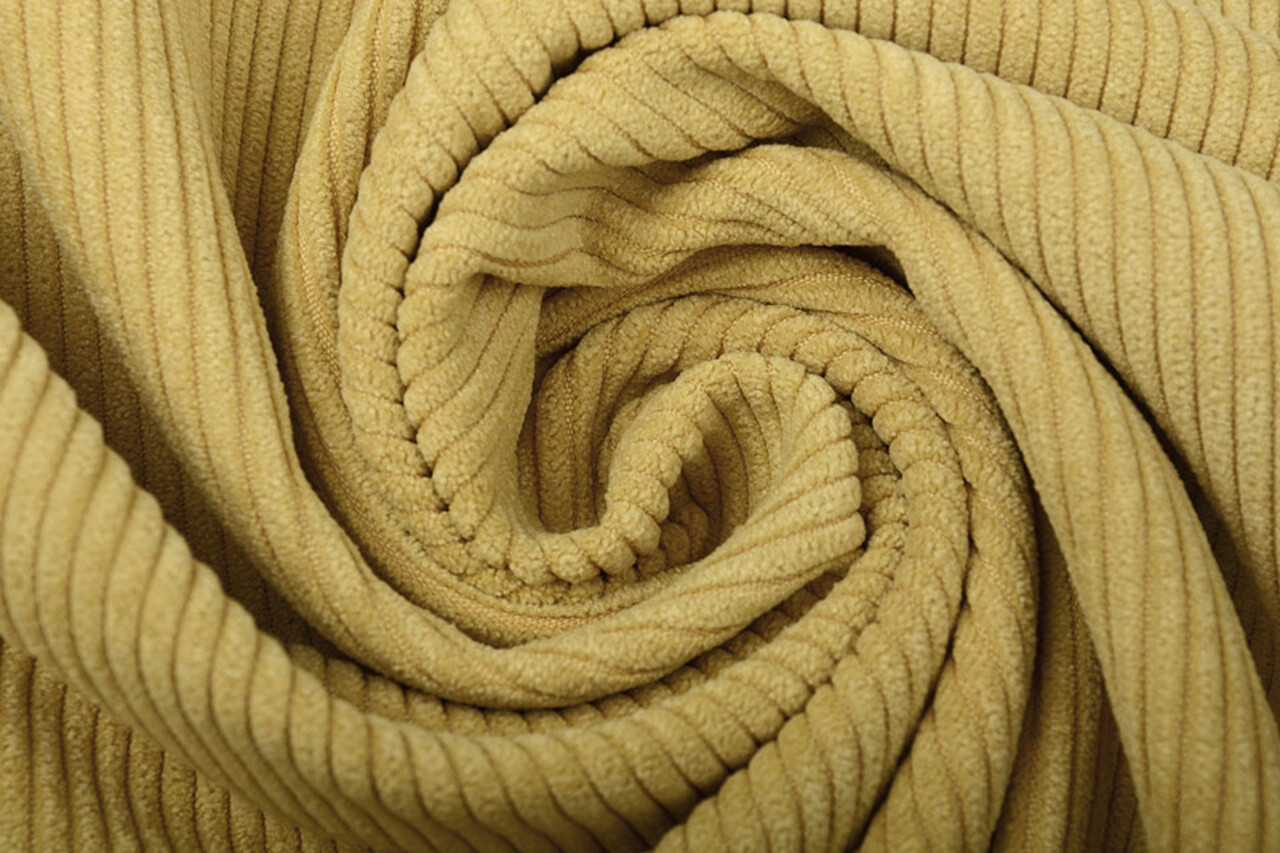 8 W Corduroy Ocher Yellow