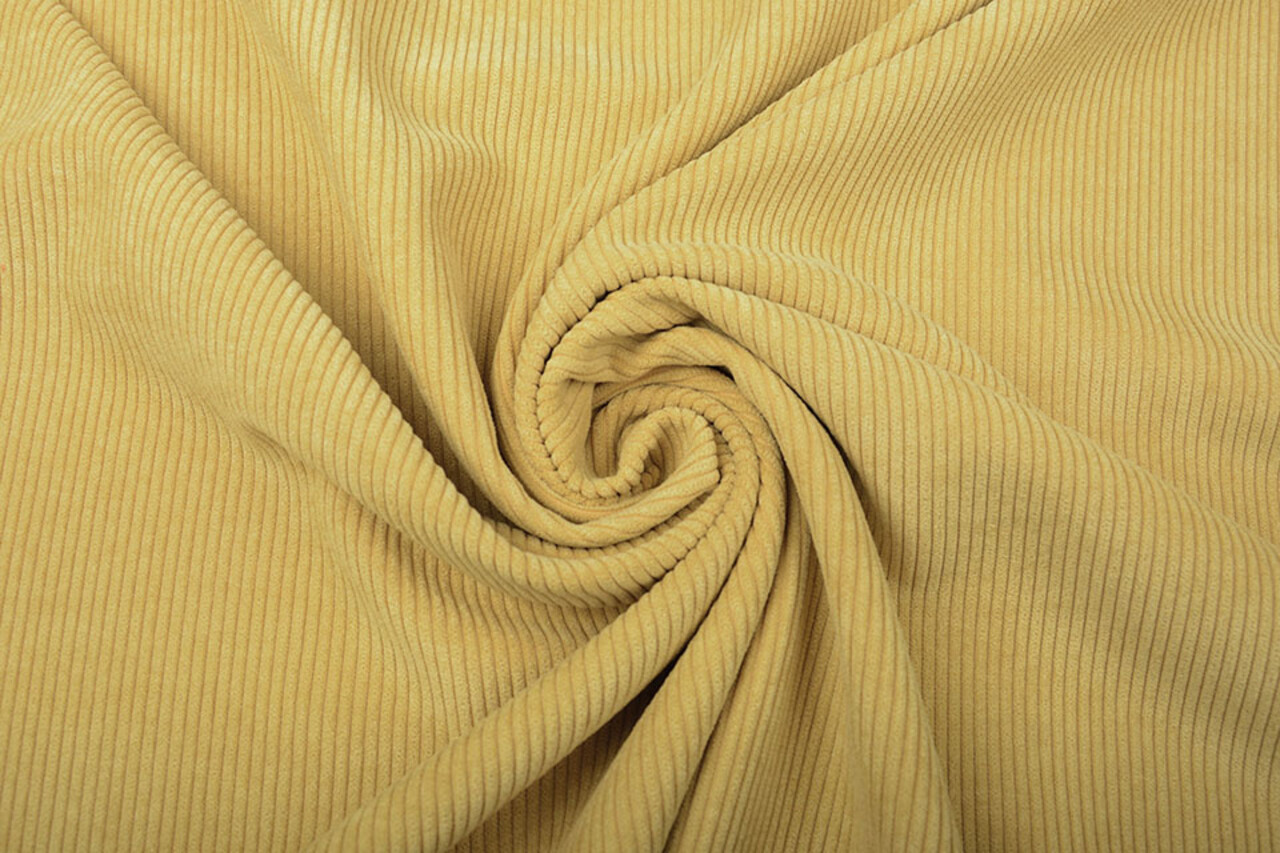 8 W Corduroy Ocher Yellow