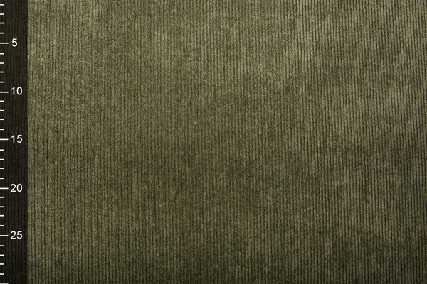 8 W Corduroy Army Green