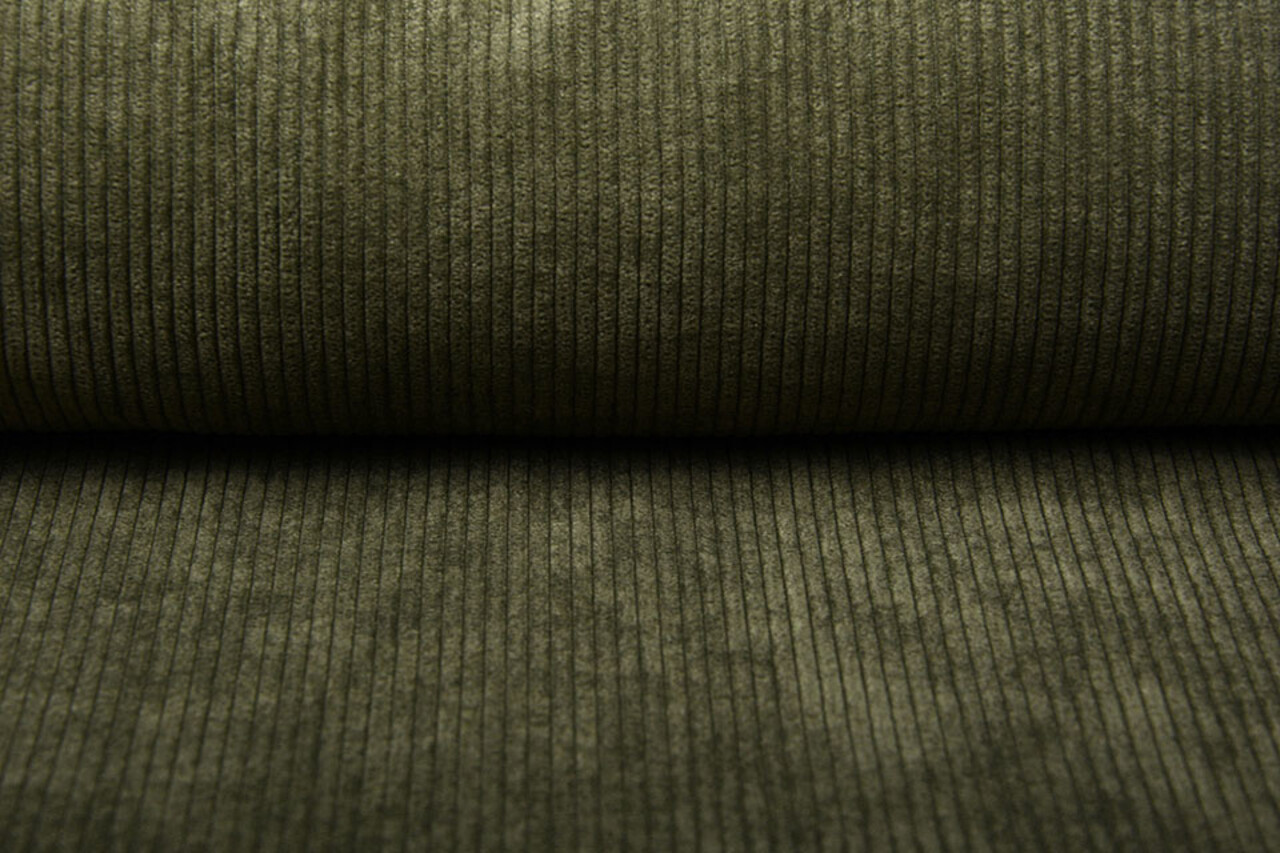8 W Corduroy Army Green