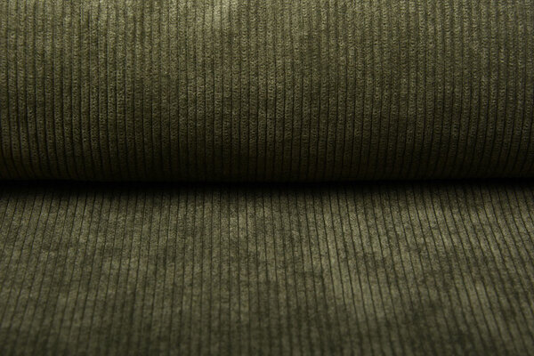 8 W Corduroy Army Green