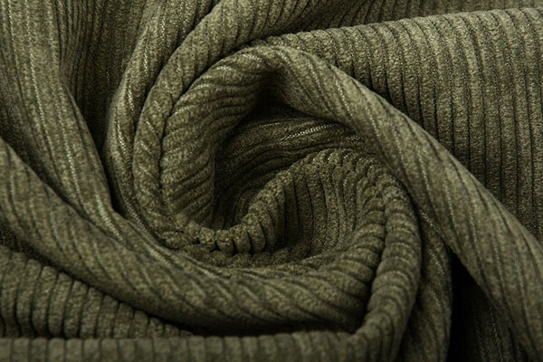 8 W Corduroy Army Green