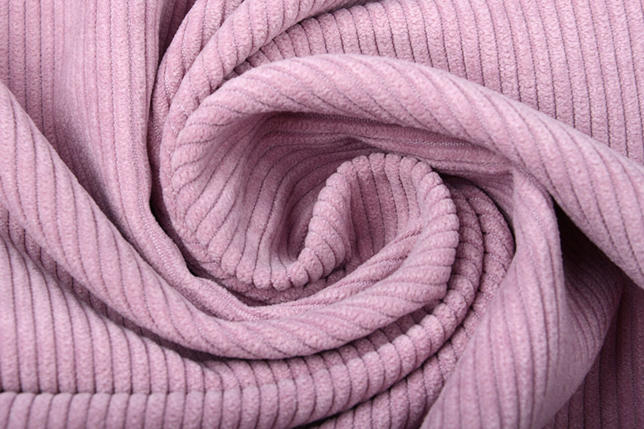 8 W Velours Côtelé Vieux Rose