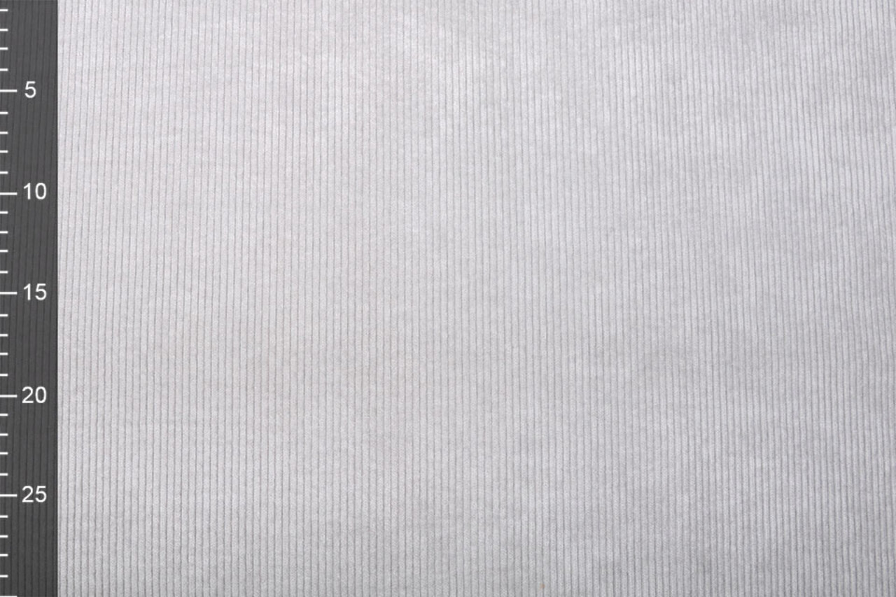 8 W Corduroy Licht Grijs