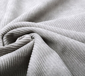 8 W Corduroy Licht Grijs