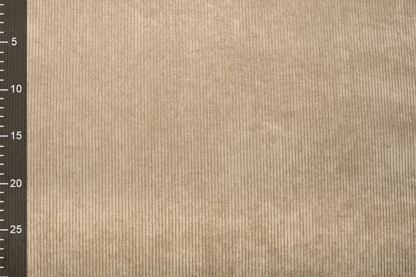 8 W Cordstoff Taupe