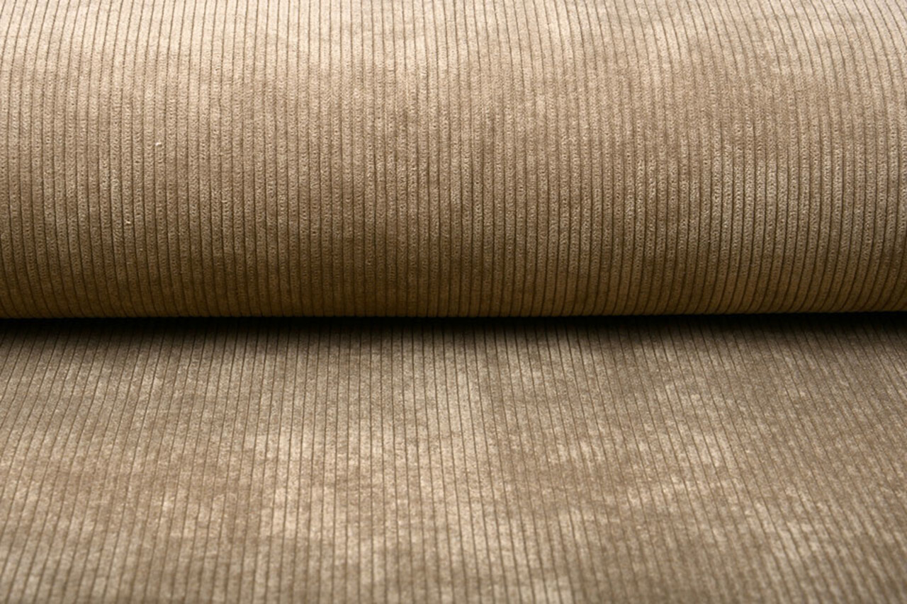 8 W Cordstoff Taupe