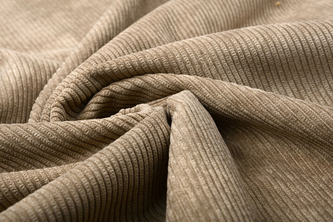 8 W Cordstoff Taupe