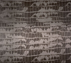 Alcantara, Suede, Suedine met Lak Krokodil Donker Bruin Alcantara, Suede, Suedine met Lak Krokodil Donker Bruin