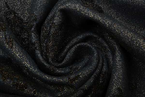 Denim Roses Paillettes Bleu Foncé Denim Roses Paillettes Bleu Foncé