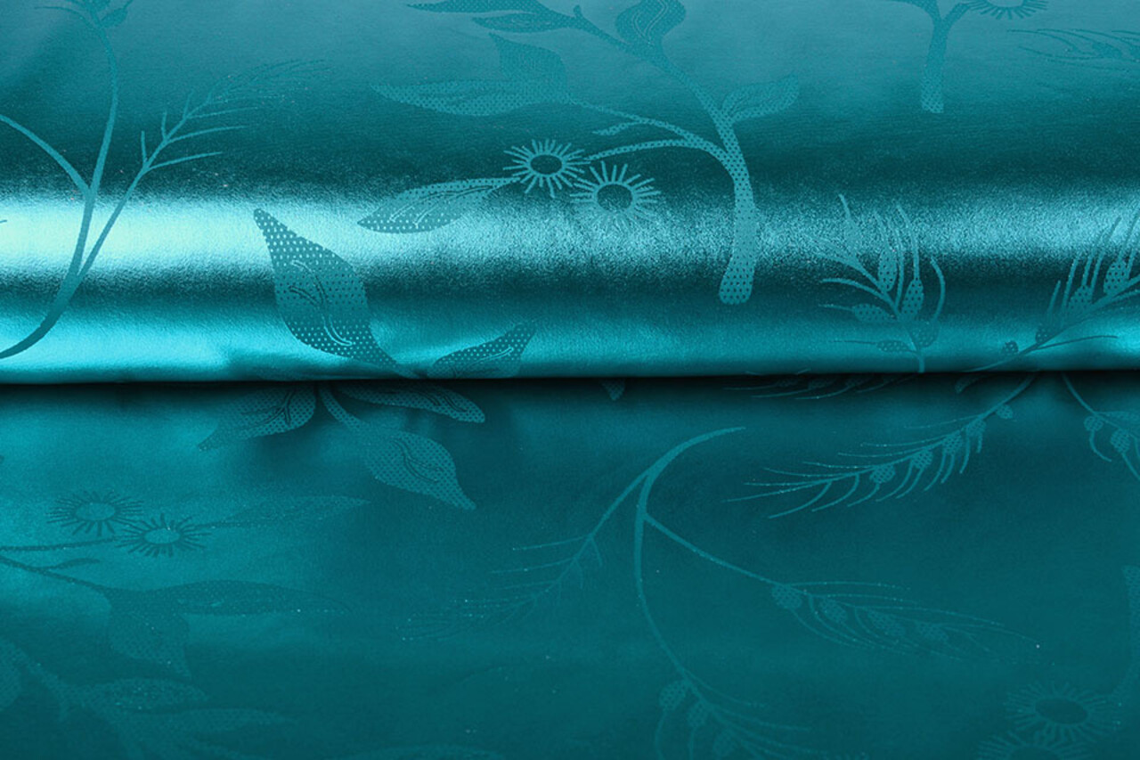 Lamé Printed Aqua