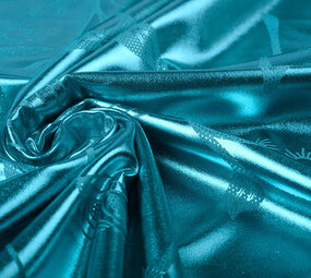 Lamé Printed Aqua