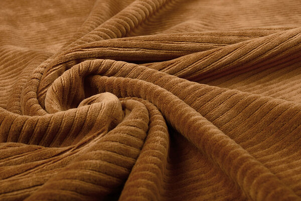 Coton Tricoté Grand Velours Côtelé Marron Moka Coton Tricoté Grand Velours Côtelé Marron Moka