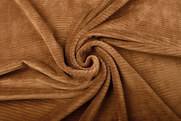 Coton Tricoté Grand Velours Côtelé Marron Moka Coton Tricoté Grand Velours Côtelé Marron Moka