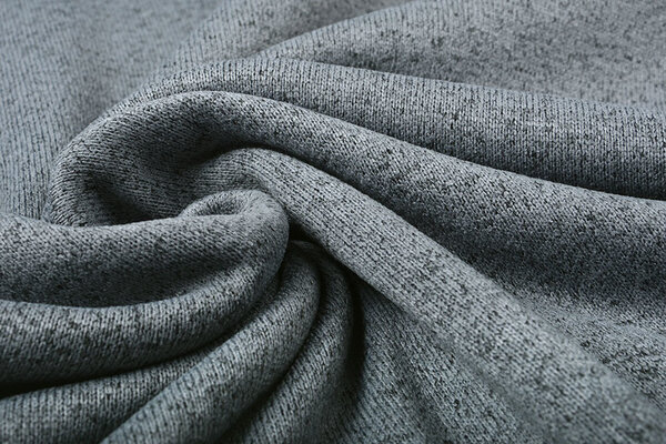 Strickfleece 2-Tone Grau