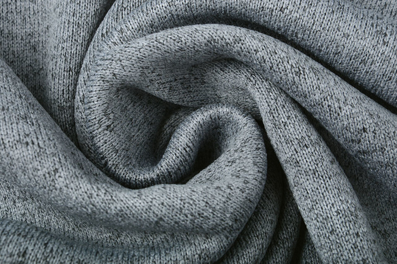 A Maglia Pile 2-Tonalità Grigio A Maglia Pile 2-Tonalità Grigio