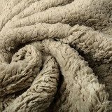 Teddystoff  Dunkelbeige Teddystoff  Dunkelbeige