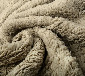 Teddystoff  Dunkelbeige Teddystoff  Dunkelbeige