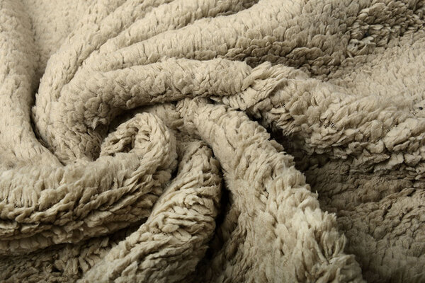 Teddystoff  Dunkelbeige Teddystoff  Dunkelbeige