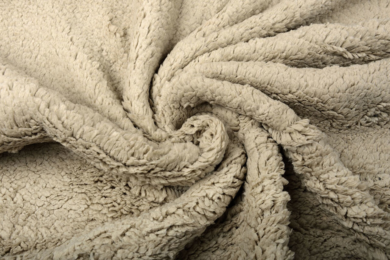 Teddy Stof  Donker Beige Teddy Stof  Donker Beige