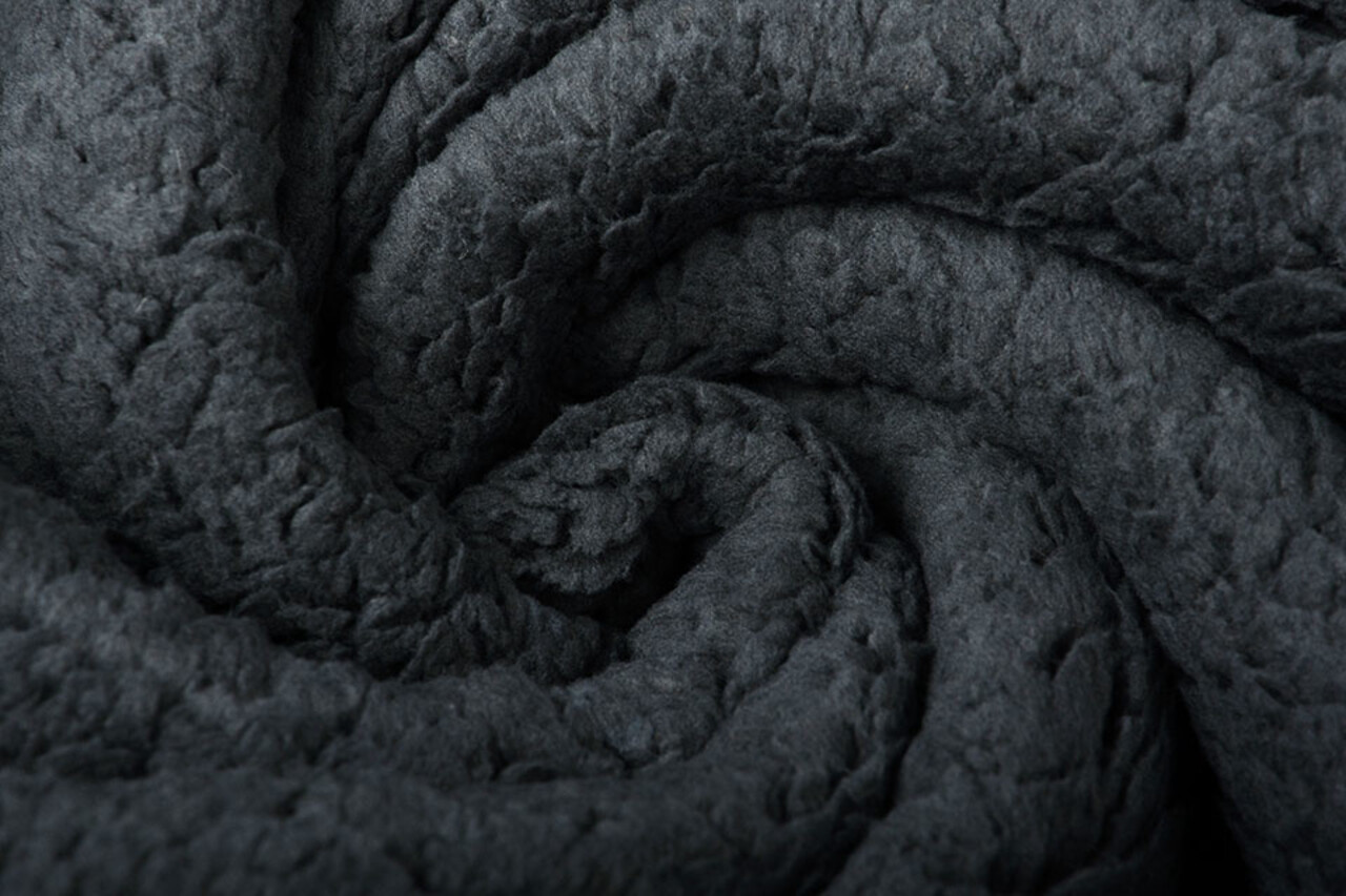 Teddystoff  Dunkelgrau Teddystoff  Dunkelgrau