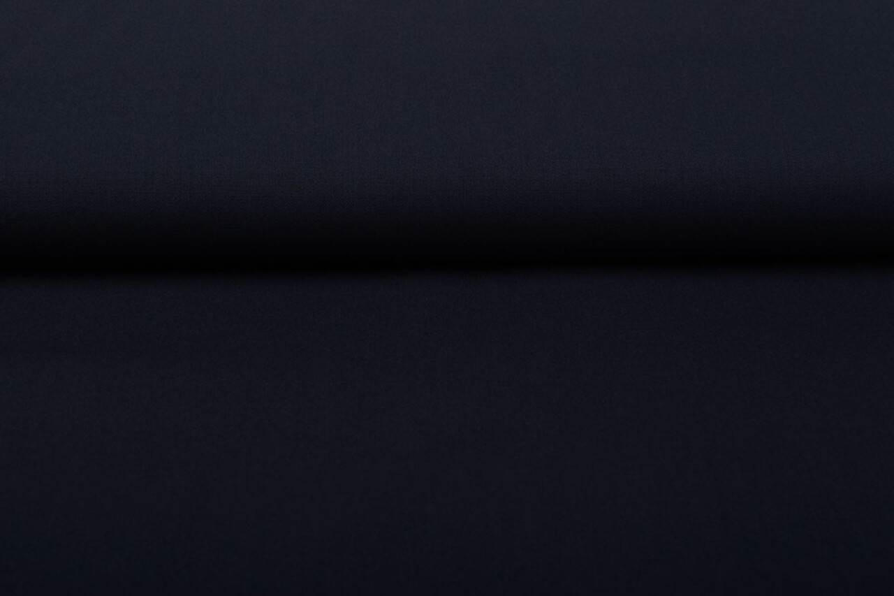 Woolen Viscose Fabric Worsted Navy Blue