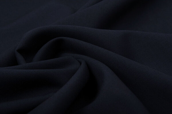 Woolen Viscose Fabric Worsted Navy Blue