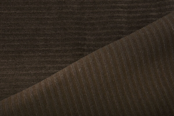 Coton Tricoté Grand Velours Côtelé Marron Foncé Coton Tricoté Grand Velours Côtelé Marron Foncé
