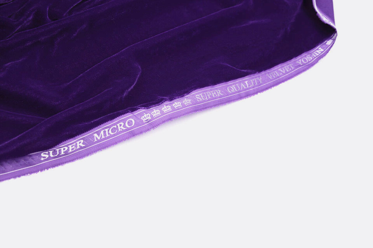 3 Mètre Velours Velours Tissu Vultur Violet 3 Mètre Velours Velours Tissu Vultur Violet
