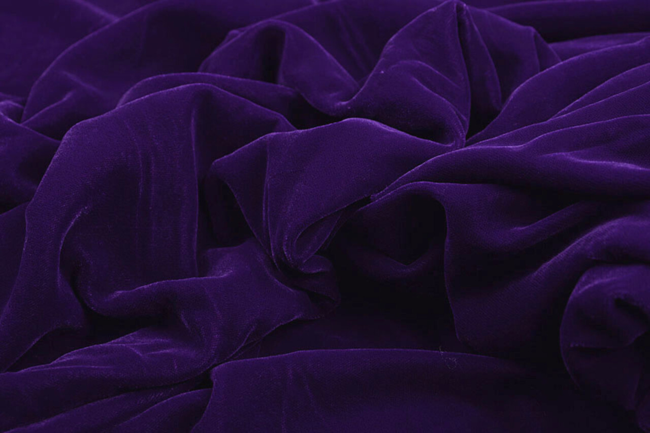 3 Mètre Velours Velours Tissu Vultur Violet 3 Mètre Velours Velours Tissu Vultur Violet
