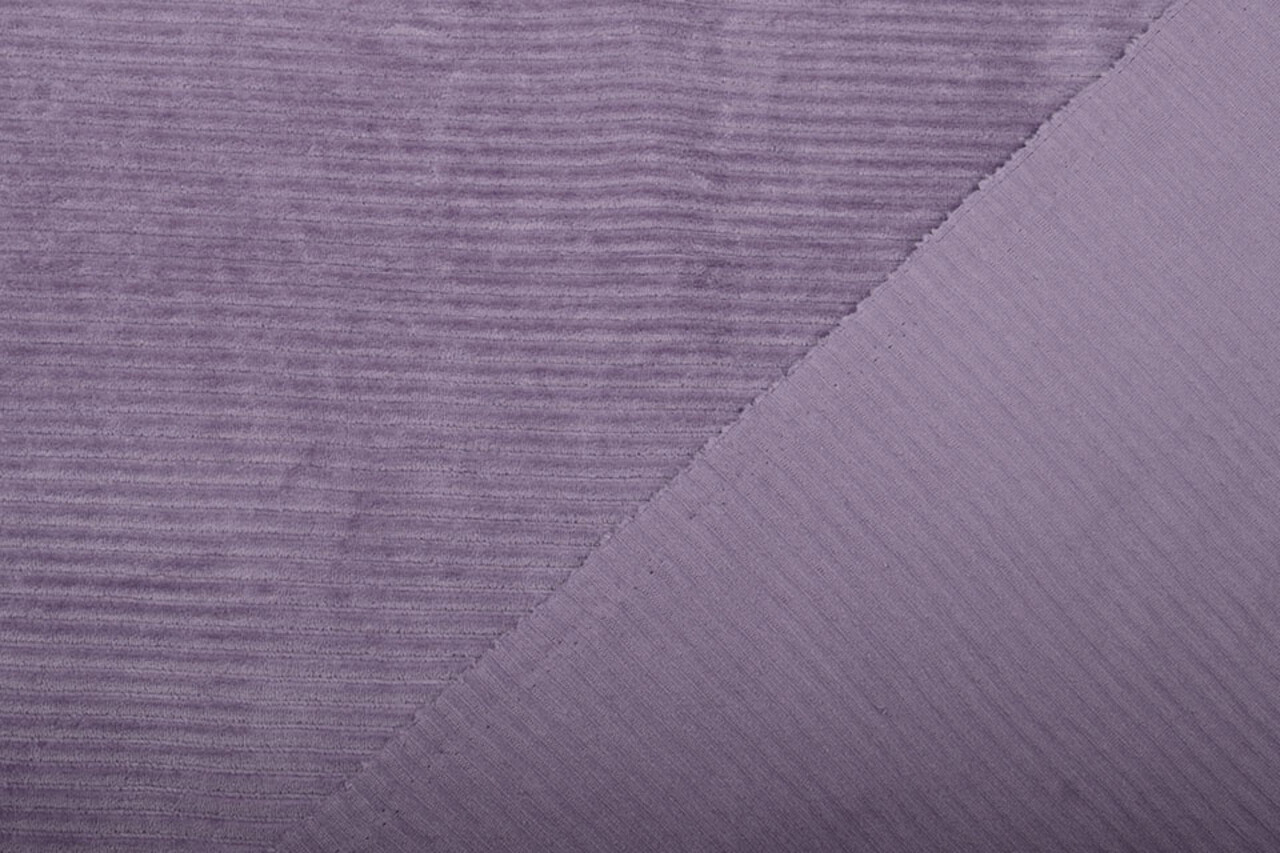 Katoen Gebreid Brede Corduroy Oud Lila Katoen Gebreid Brede Corduroy Oud Lila