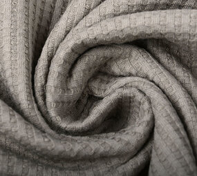 Oeko-Tex® Baby Jersey Waffle Pique Fabric Taupe Oeko-Tex® Baby Jersey Waffle Pique Fabric Taupe