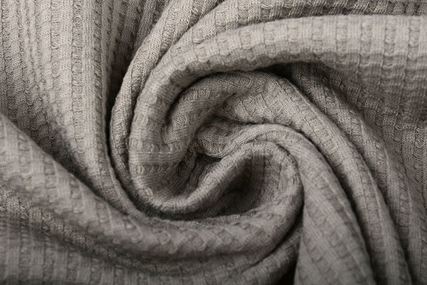 Oeko-Tex® Baby Jersey Waffle Pique Fabric Taupe Oeko-Tex® Baby Jersey Waffle Pique Fabric Taupe