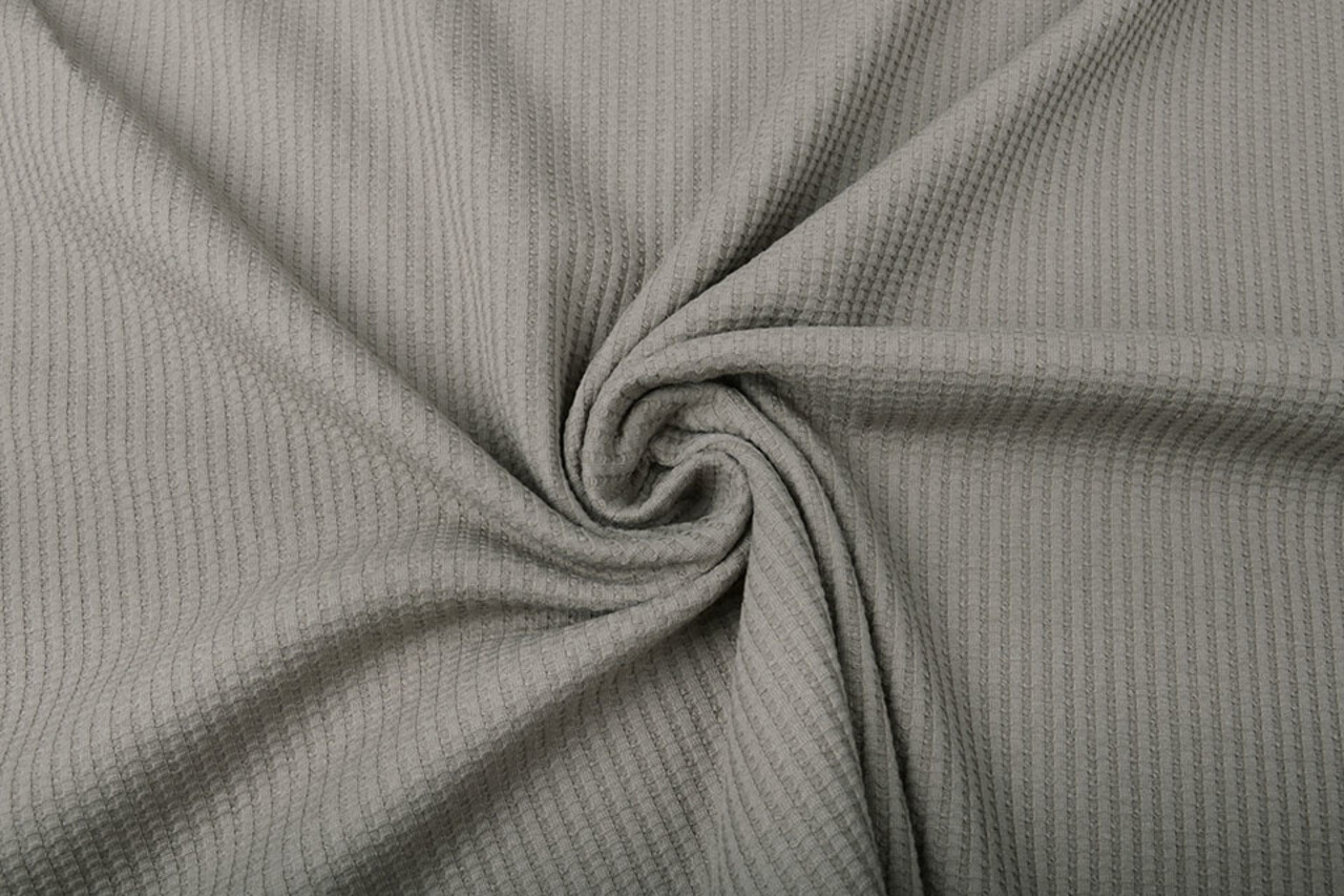 Oeko-Tex® Baby Jersey Waffle Pique Fabric Taupe Oeko-Tex® Baby Jersey Waffle Pique Fabric Taupe