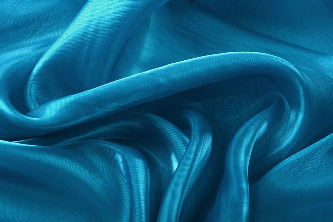 Korean Seide Petrol Blau Korean Seide Petrol Blau