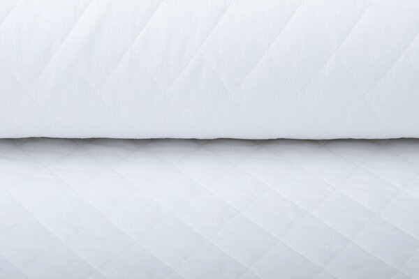 Quilted Poplin White Quilted Poplin White