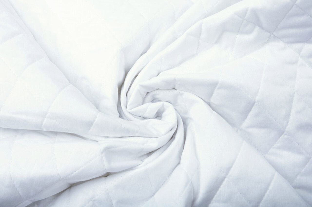 Gewatteerde Poplin Wit