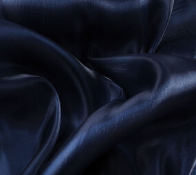 Coreano Seta Blu Navy Coreano Seta Blu Navy