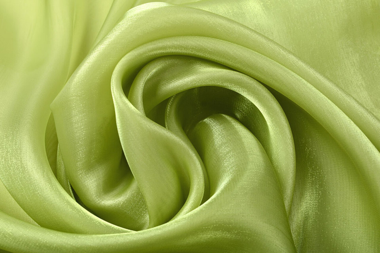 Seda Coreana Verde Musgo Claro