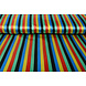 Poliéster Satén Clown Rayas