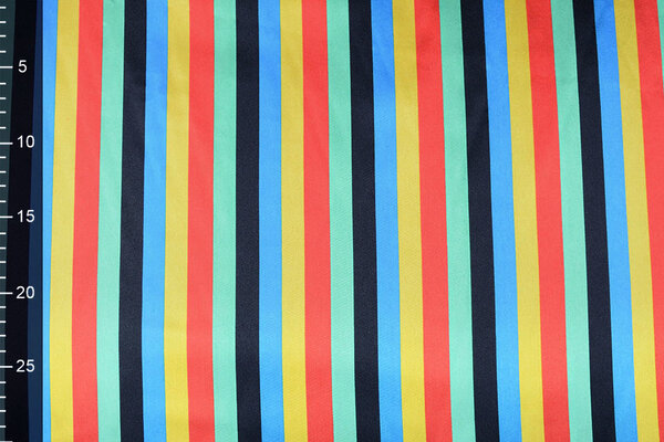 Poly Satin Clown Stripes