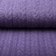 Knitted Cable Fabric Tricot Dark Lilac