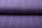 Knitted Cable Fabric Tricot Dark Lilac Knitted Cable Fabric Tricot Dark Lilac