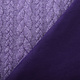 Knitted Cable Fabric Tricot Dark Lilac