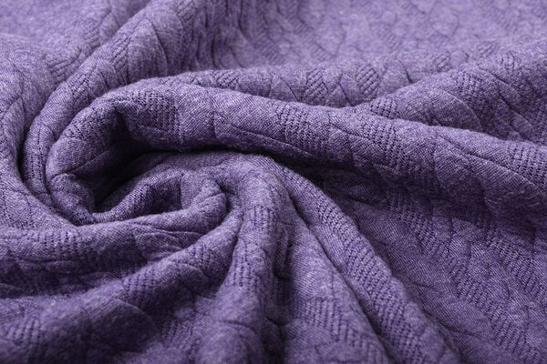 A Maglia Treccia Tessuto Maglia Lilla Scuro A Maglia Treccia Tessuto Maglia Lilla Scuro