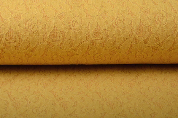 Lined Wool Lace Fure Ocher Lined Wool Lace Fure Ocher