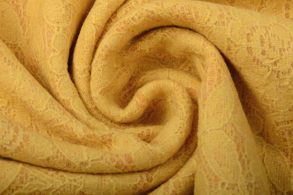 Lined Wool Lace Fure Ocher Lined Wool Lace Fure Ocher