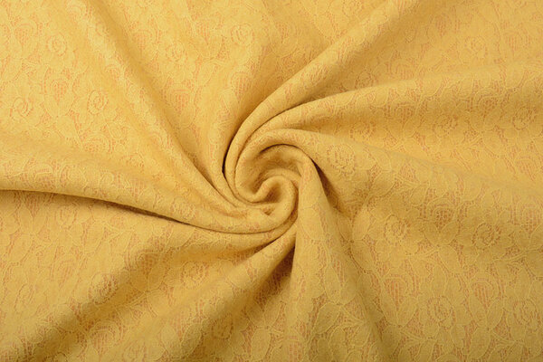 Lined Wool Lace Fure Ocher Lined Wool Lace Fure Ocher