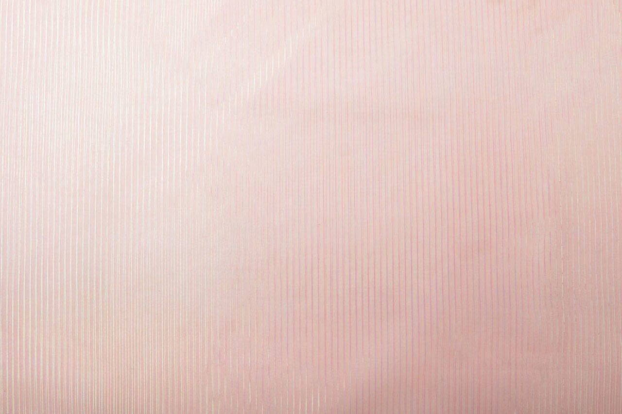 Organza Printed Stripes Salmon