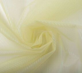 Organza Printed Stripes Light Gold